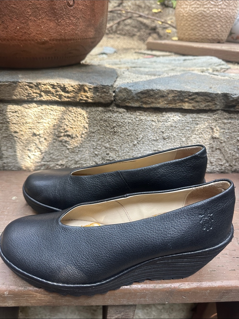 FLY London Yoza Wedge Ballet Shoes - Picture 6 of 10
